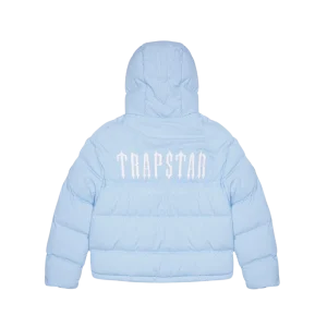 TRAPSTAR DECODED HOODED PUFFER JACKET 2.0 - ICE BLUE