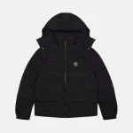 Irongate Detachable Hooded Puffer Black