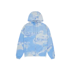 TRAPSTAR HYPERDRIVE CLOUD WINDBREAKER JACKET BLUE / WHITE