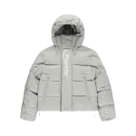 TRAPSTAR HYPERDRIVE TECHNICAL PUFFER JACKET - LIGHT GREY
