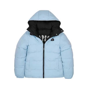 TRAPSTAR IRONGATE ARCH REVERSIBLE PUFFER JACKET AW25 BLACK / LIGHT BLUE