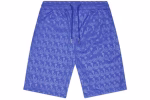 Premium Blue Irongate Monogram Shorts