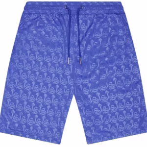 Premium Blue Irongate Monogram Shorts