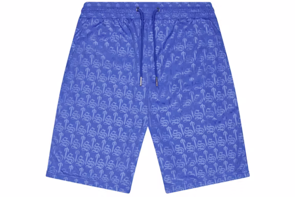 Premium Blue Irongate Monogram Shorts Premium Blue Irongate Monogram Shorts
