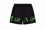 Black Green Trapstar Script Shorts