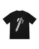 Decoded Monochrome Paisley Tee Black