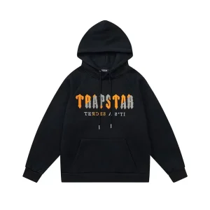 Trapstar It’s A Secret Yellow/Gray Logo Black Hoodie