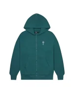 Trapstar Foundation Zip Through Teal Hoodie