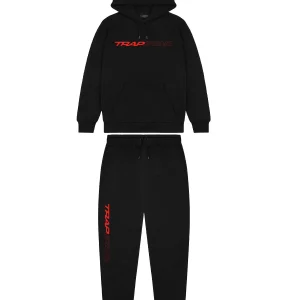 Trapstar Full Speed Black/red Tracksuit