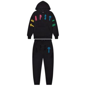 Trapstar Irongate Arch Chenille 2.0 Black/candy Tracksuit