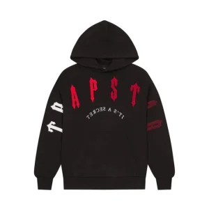 Black Red Irongate Chenille Hoodie 2 0