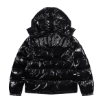 Trapstar Irongate Detachable Hooded Puffer Shiny Black Jacket