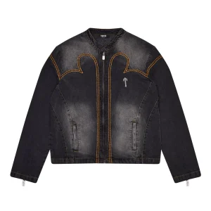 Trapstar Irongate T Panel Denim Washed Black Jacket
