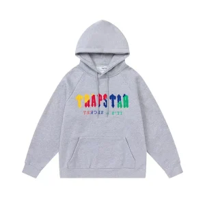 Trapstar It’s A Secret Multi Colour Logo Gray Hoodie