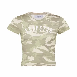 Trapstar Womens Irongate Arch Baby Brown Camo Tee