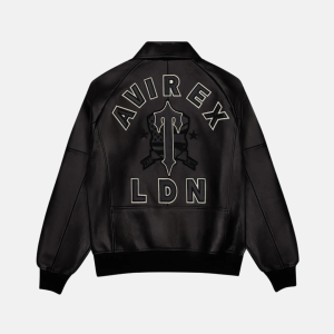 Trapstar X Avirex Icon Leather Jacket