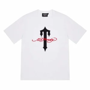 Trapstar X Ed Hardy Ironagte White Tee